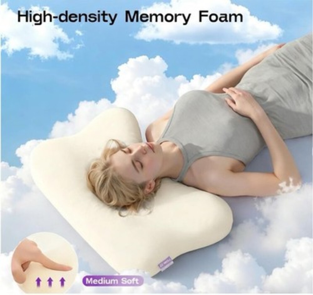 ZZ-WELL Cervical Neck Pillow for Side Sleepers - Patented Cooling Memory Foam - Picture 6 of 8
